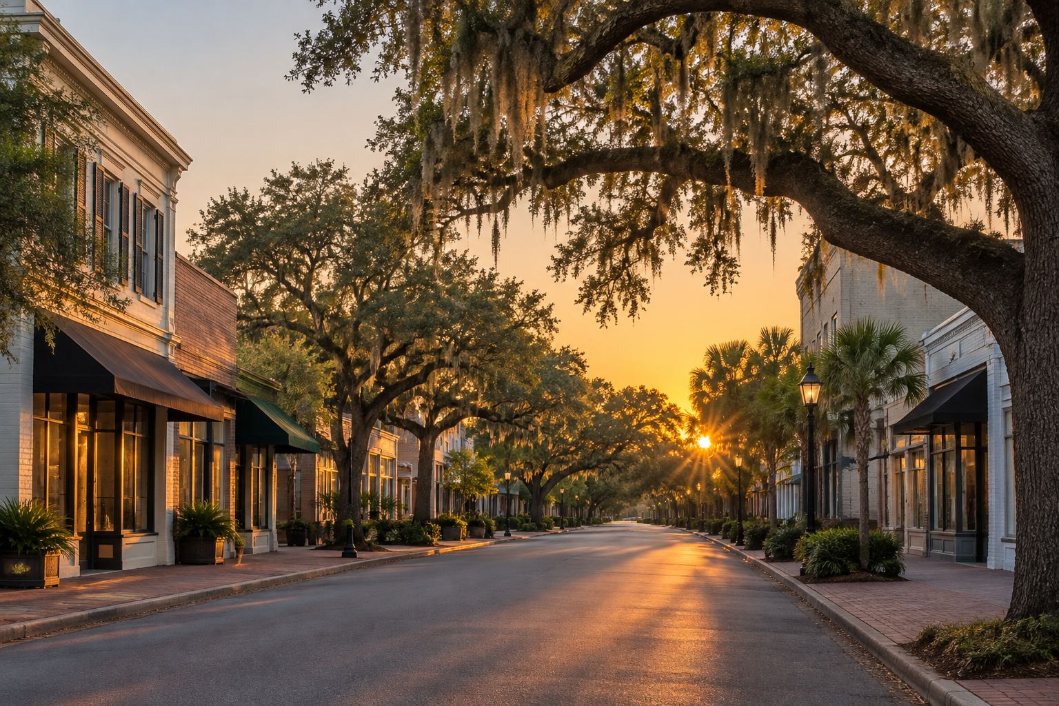 A South Carolina commercial corridor, illustrative